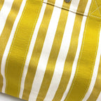 Hermes Cannes Canvas Yellow White Tote Silver — view 6