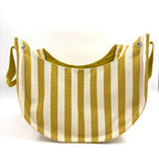 Hermes Cannes Canvas Yellow White Tote Silver — view 9