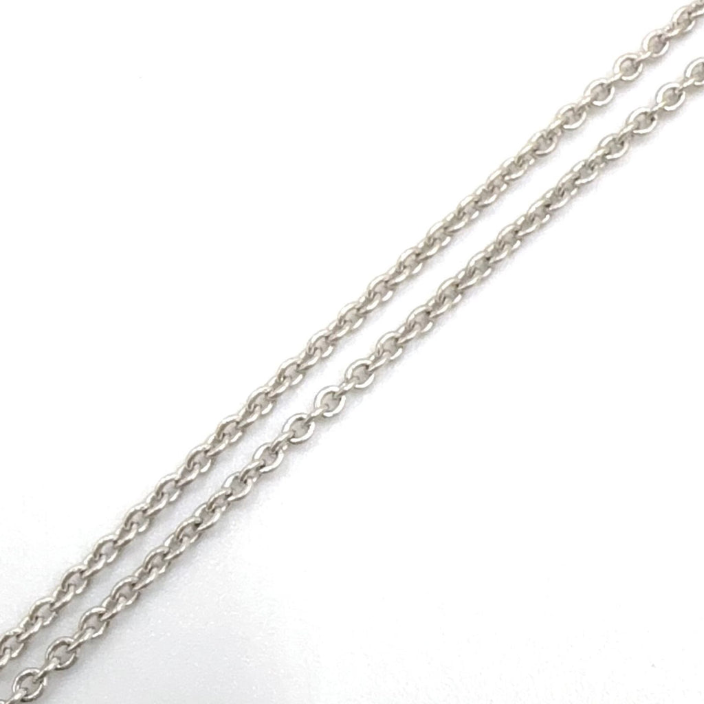 Gucci Heart Motif Blue Topaz Silver Light Necklace — view 5