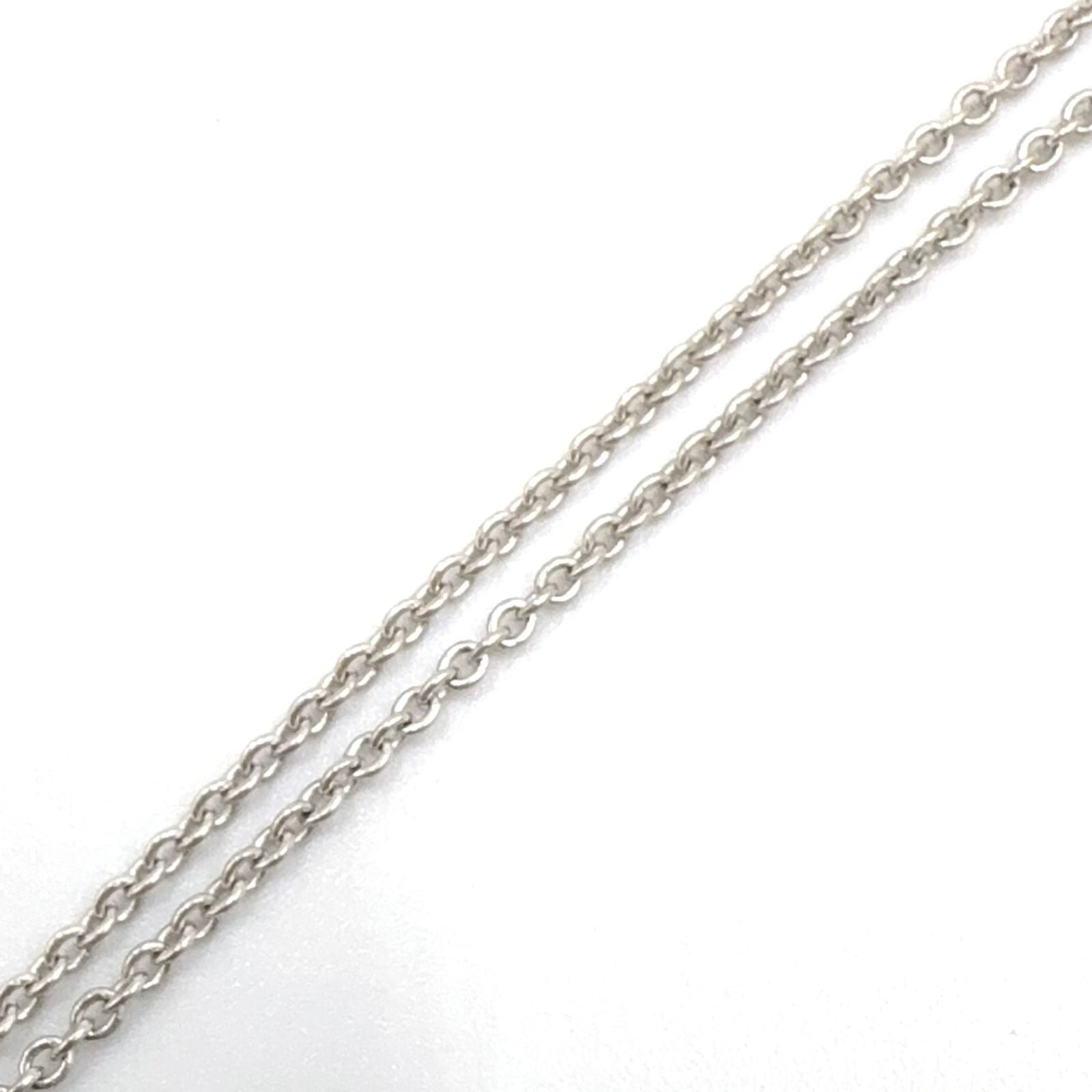 Gucci Heart Motif Blue Topaz Silver Light Necklace — view 5