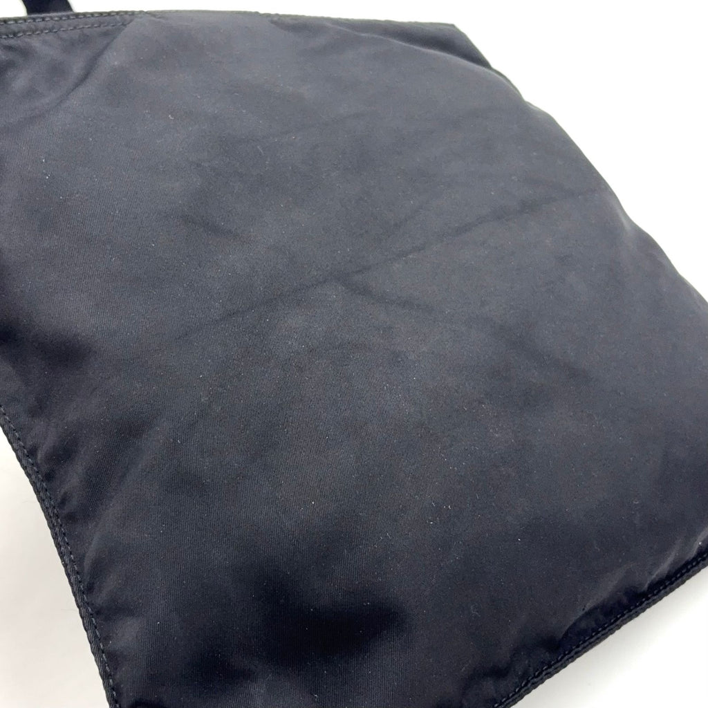 Prada Nylon Black Shoulder Bag Silver — view 7