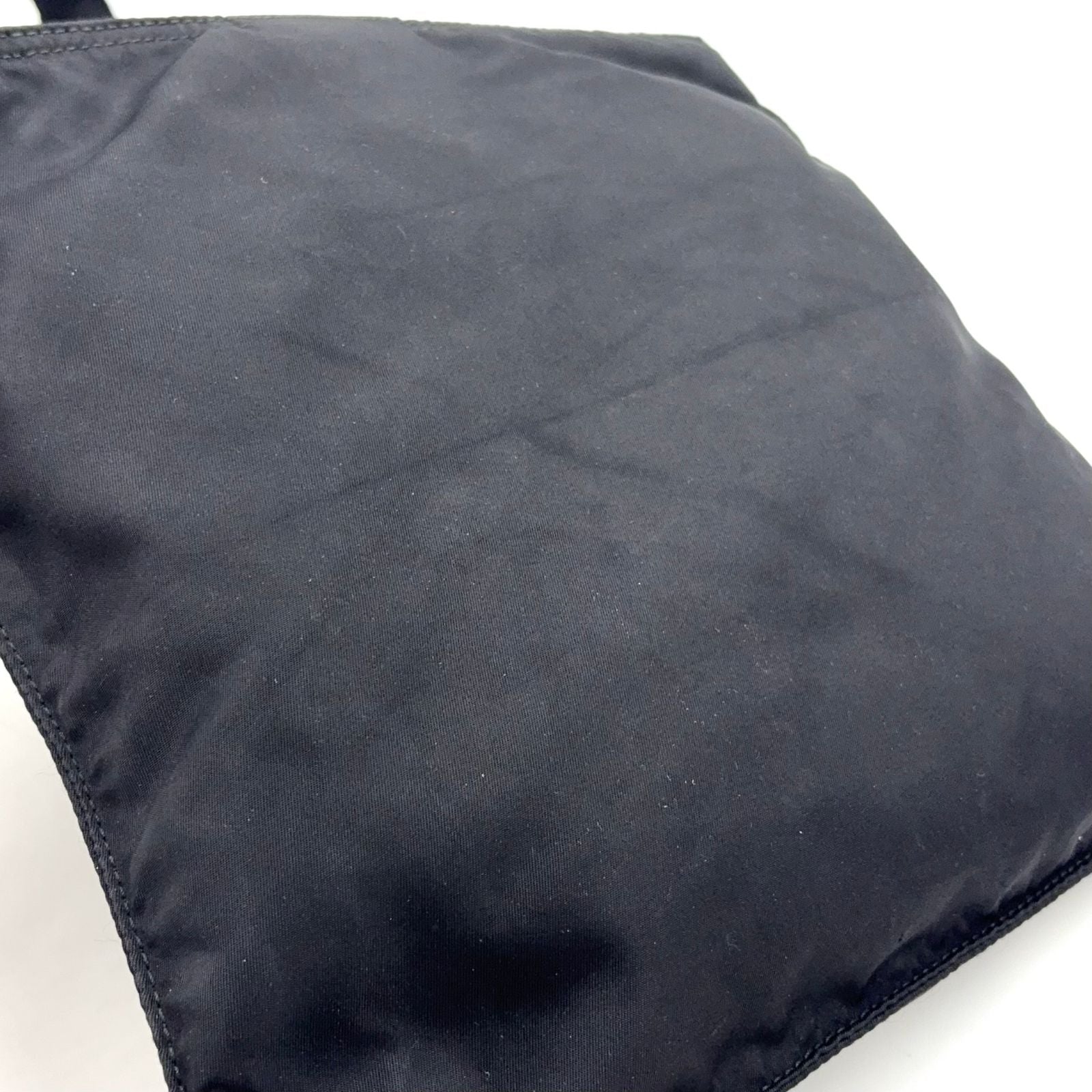 Prada Nylon Black Shoulder Bag Silver — view 7