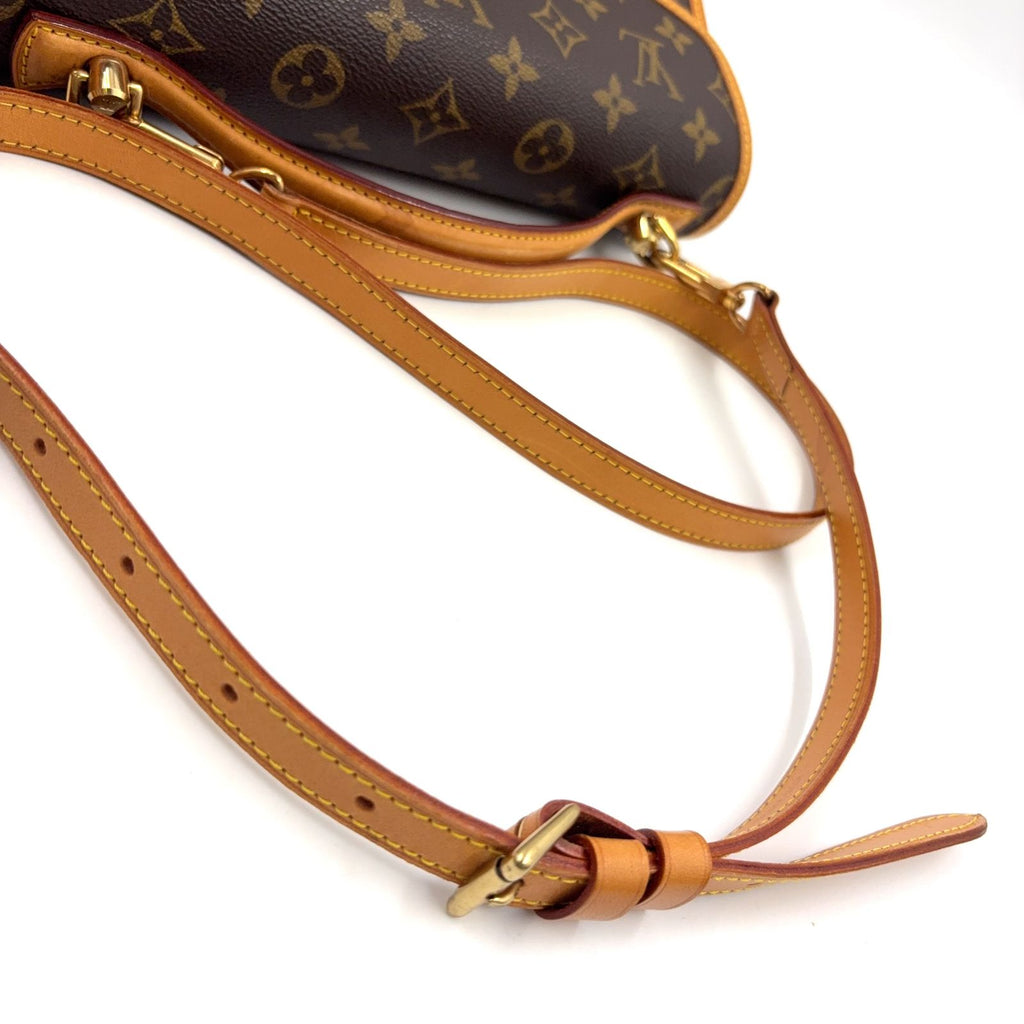 Louis Vuitton Bel Air Monogram 2-Way Shoulder Leather Brown Light Handbag Gold — view 6