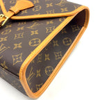 Louis Vuitton Bel Air Monogram 2-Way Shoulder Leather Brown Light Handbag Gold — view 8