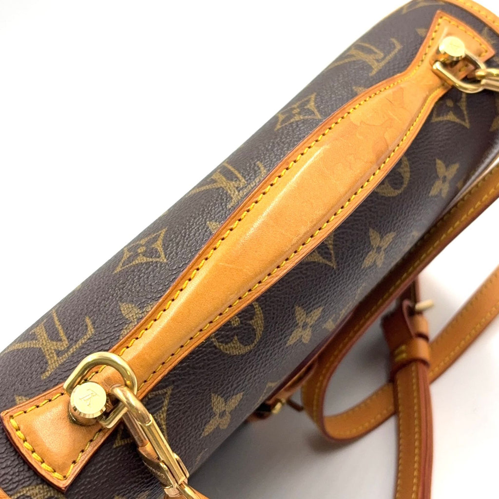 Louis Vuitton Bel Air Monogram 2-Way Shoulder Leather Brown Light Handbag Gold — view 5