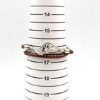 Hermes Jumbo Leather Metal Orange Brown Bracelet Silver — view 9