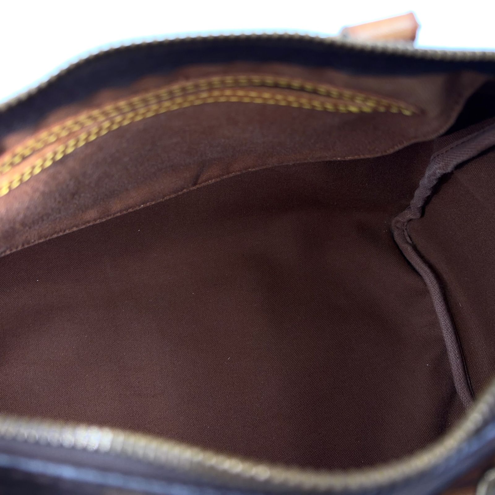 Louis Vuitton Speedy 30 Monogram Leather Brown Light Handbag Gold — view 6