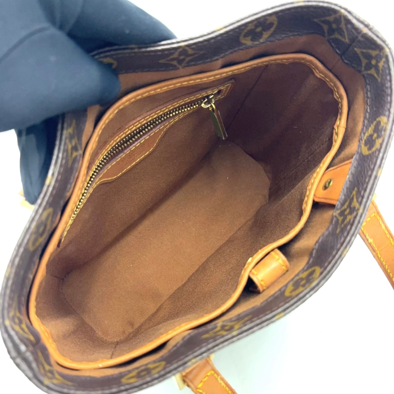 Louis Vuitton Vavin PM Monogram Leather Brown Handbag Gold — view 3