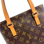 Louis Vuitton Vavin PM Monogram Leather Brown Handbag Gold — view 9