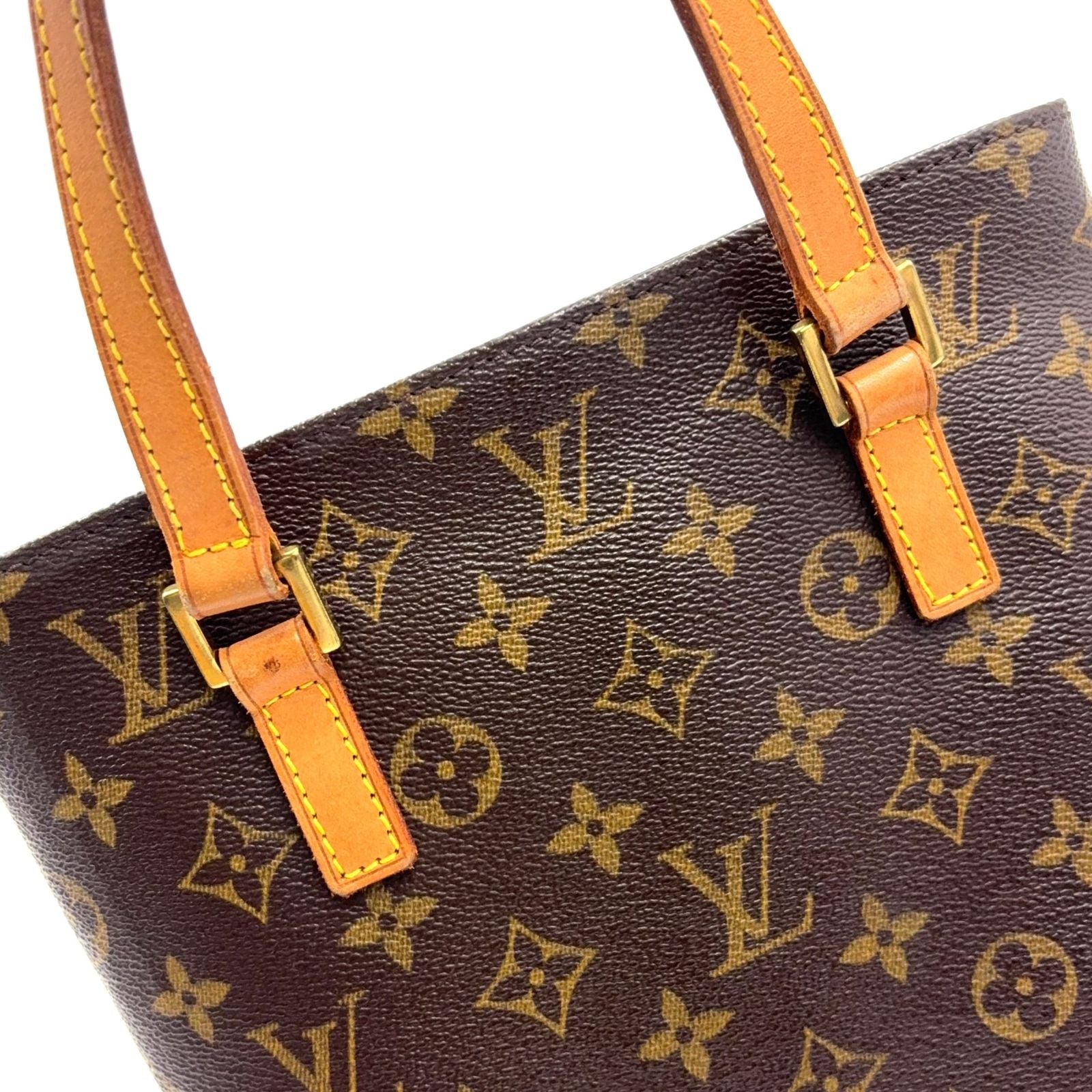 Louis Vuitton Vavin PM Monogram Leather Brown Handbag Gold — view 9