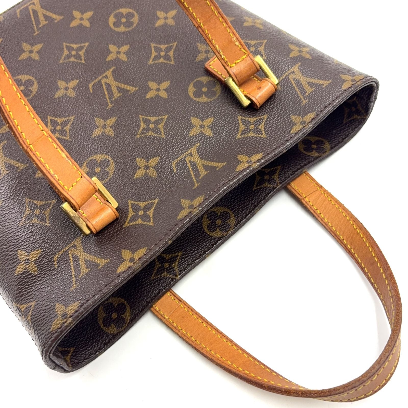 Louis Vuitton Vavin PM Monogram Leather Brown Handbag Gold — view 6