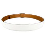 Hermes Evelyne Leather Brown White Belt Silver — view 3