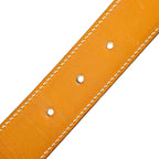 Hermes Evelyne Leather Brown White Belt Silver — view 8