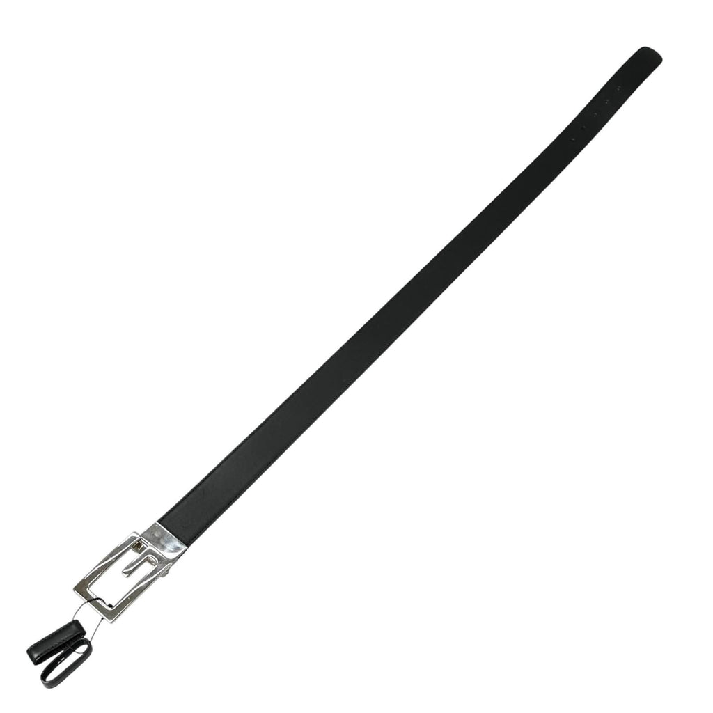 Gucci Square Leather Brown Black Belt Silver — view 4