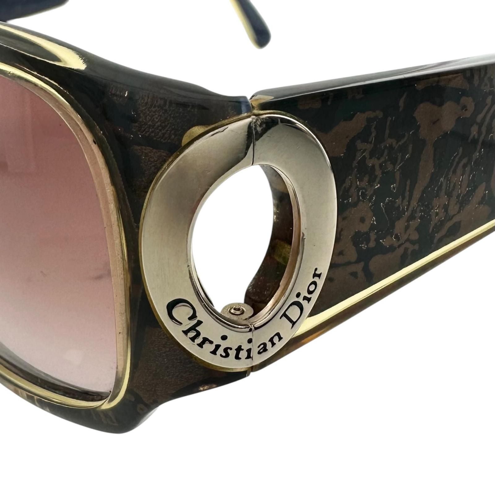 Dior Acetate Dark Blue Brown Sunglasses Eyewear — view 8