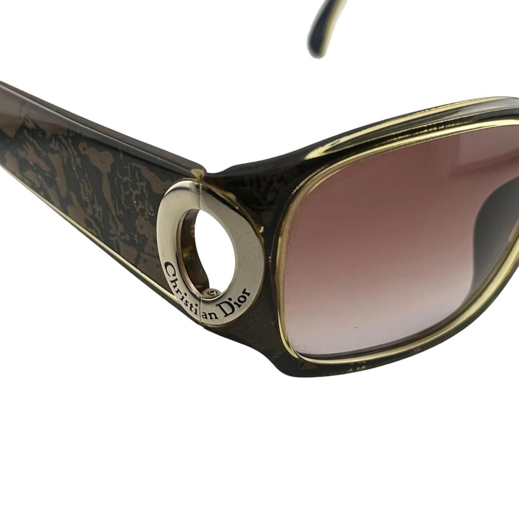 Dior Acetate Dark Blue Brown Sunglasses Eyewear — view 6