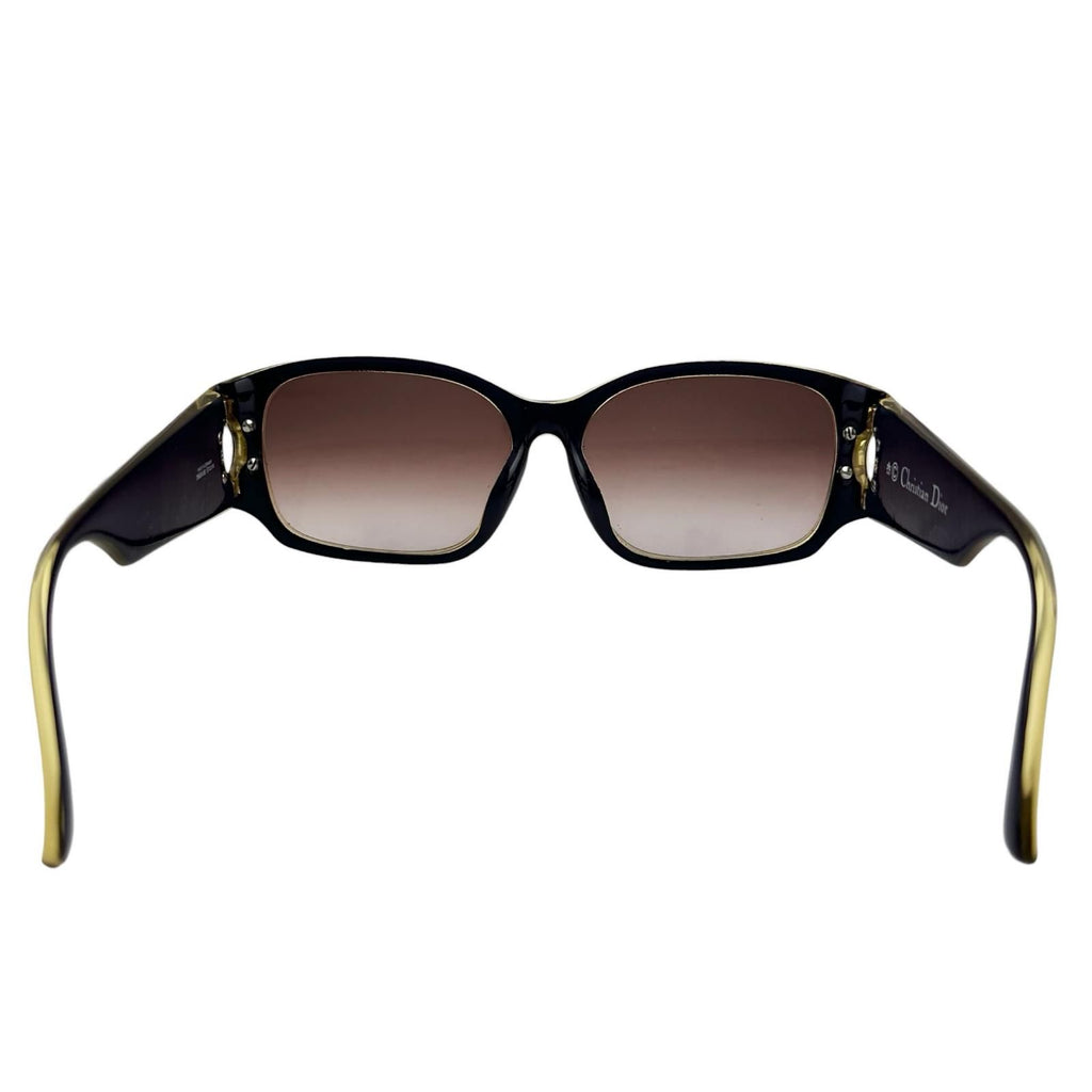 Dior Acetate Dark Blue Brown Sunglasses Eyewear — view 5