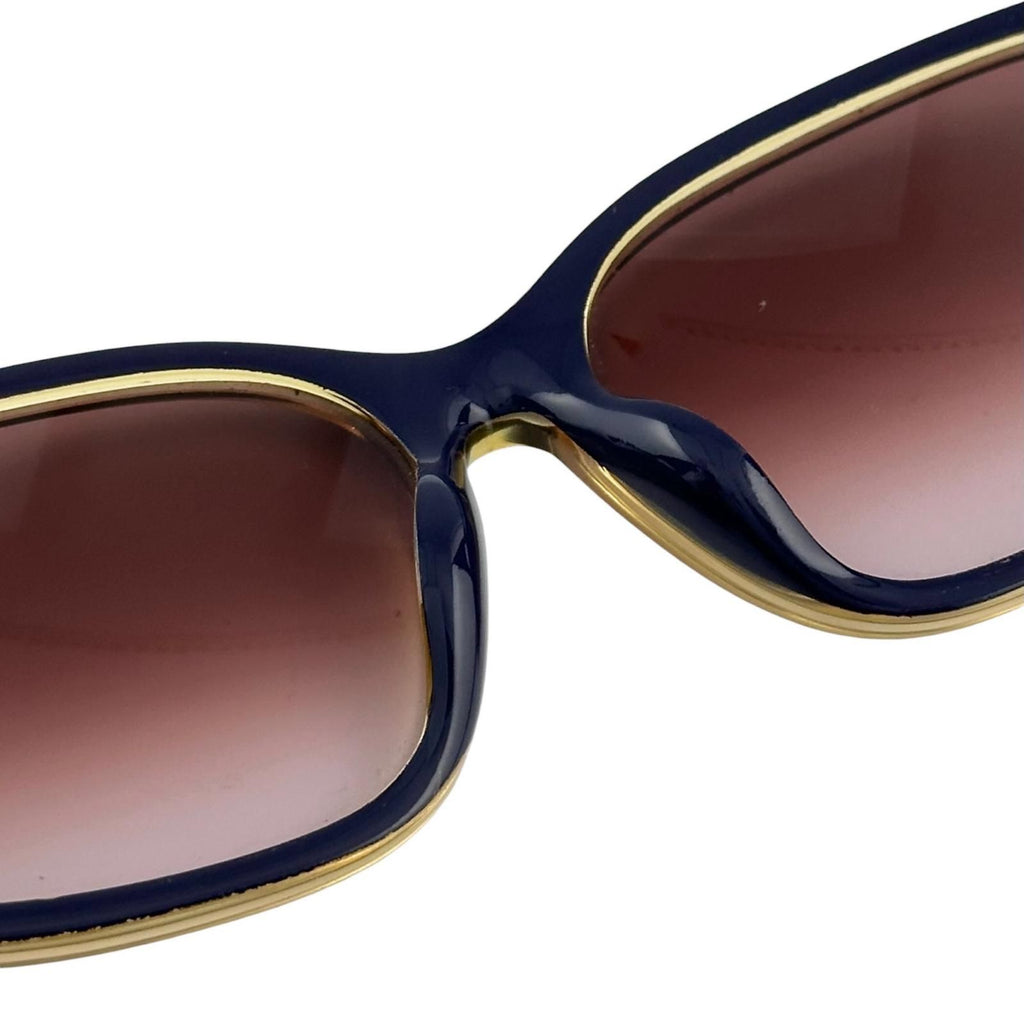 Dior Acetate Dark Blue Brown Sunglasses Eyewear — view 7