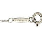Tiffany & Co Elsa Peretti Open Heart Pendant Silver Pink Necklace — view 7