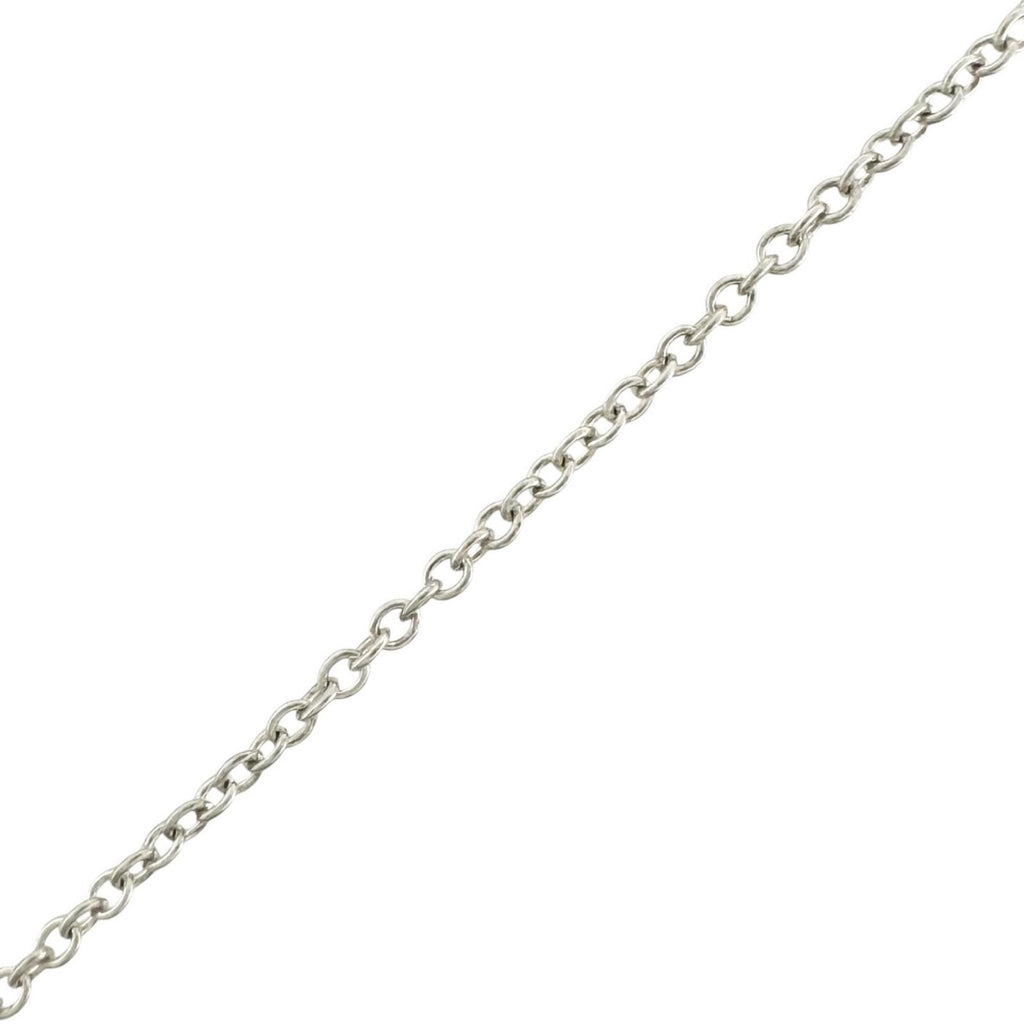 Tiffany & Co Elsa Peretti Open Heart Pendant Silver Pink Necklace — view 4