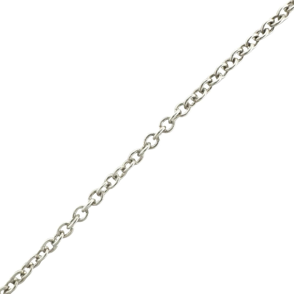 Tiffany & Co Triple Interlocking Silver Blanc Necklace — view 4