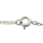 Tiffany & Co Triple Interlocking Silver Blanc Necklace — view 5