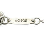 Tiffany & Co Triple Interlocking Silver Blanc Necklace — view 7