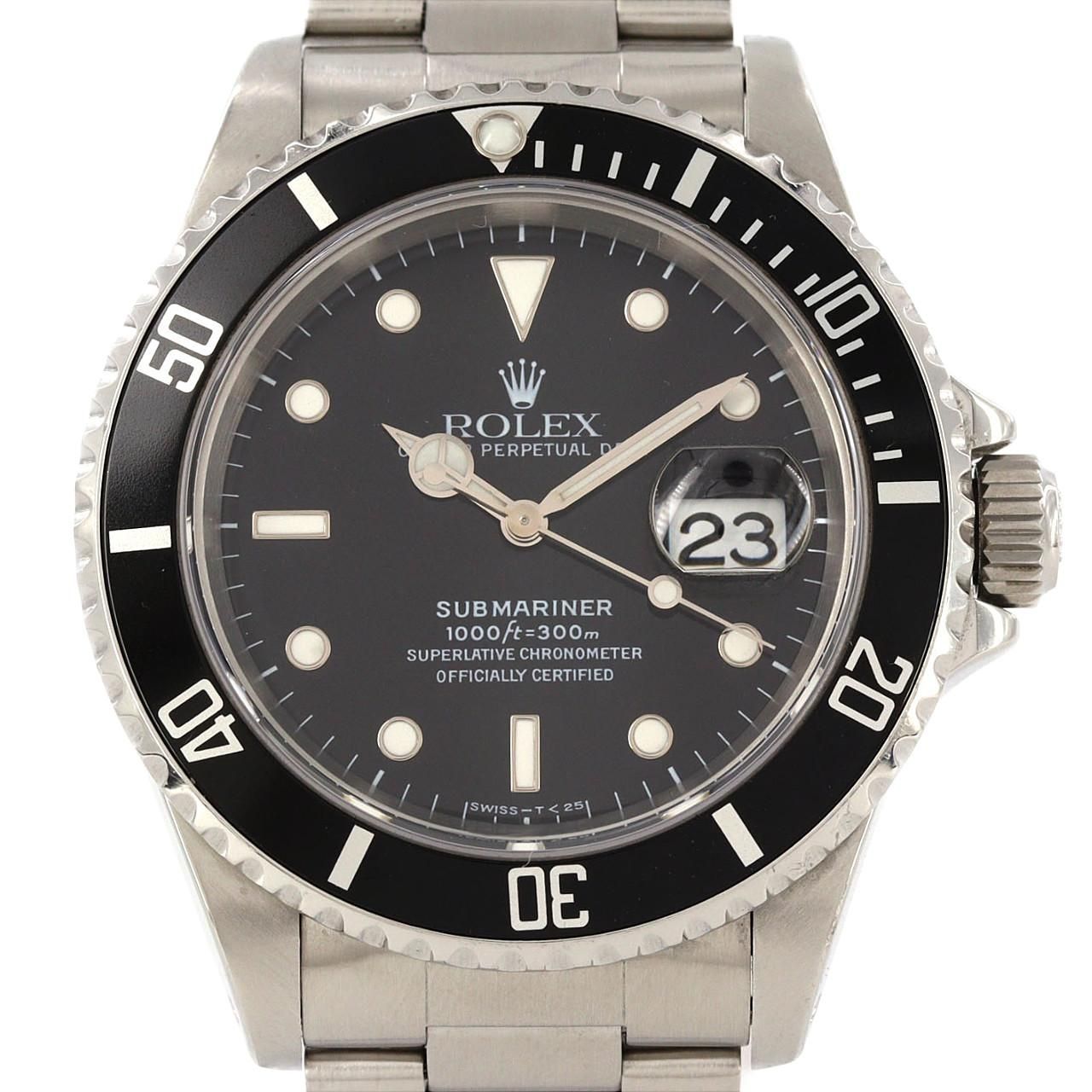 Rolex Submariner Date SS Automatic Winding Number Watch
