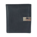 Gucci Black Silver Leather 035 Fold Wallet Compact