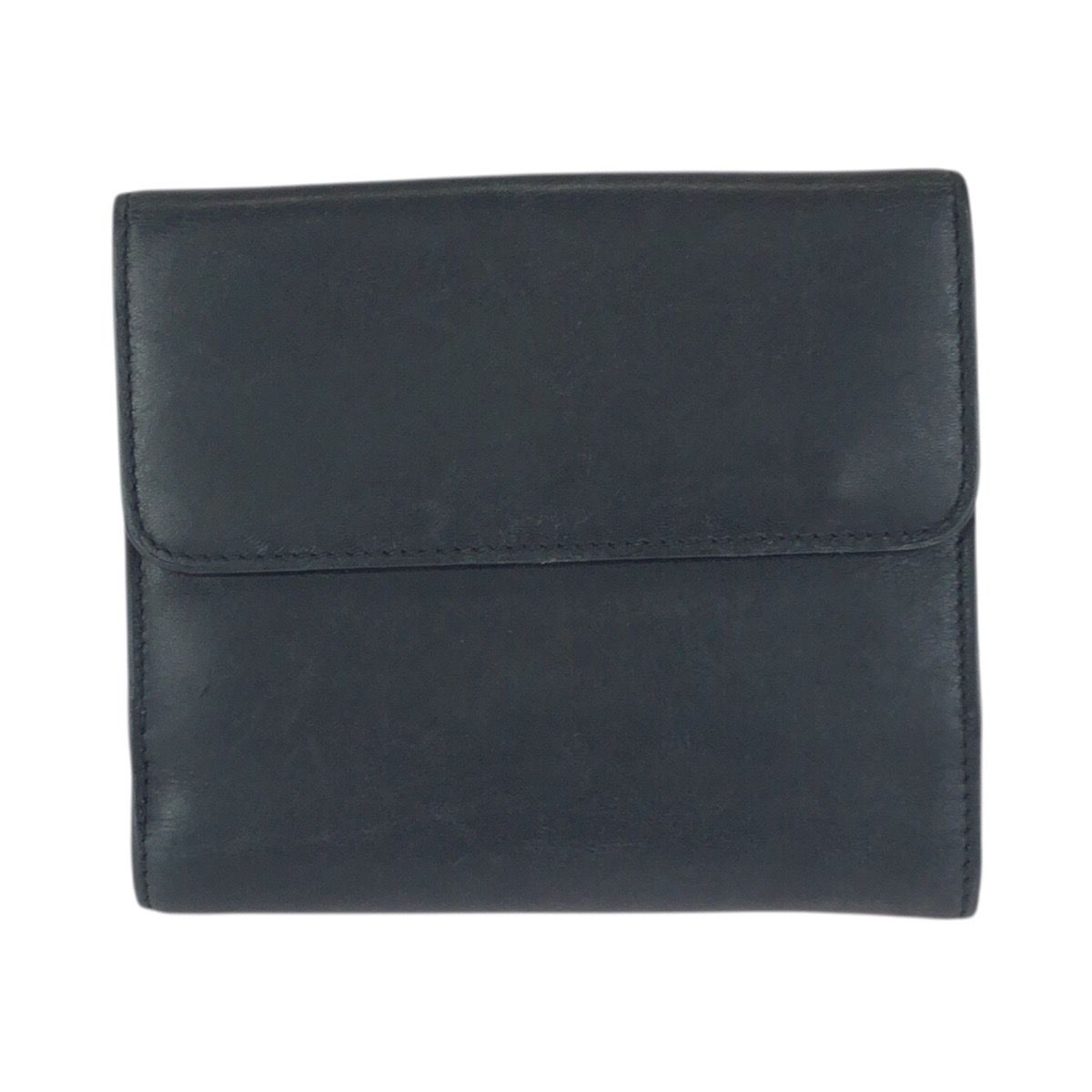 Gucci Black Silver Leather 035 Fold Wallet Compact — view 2