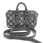 Louis Vuitton Shoulder Bag Keepall XS Tweed Gray