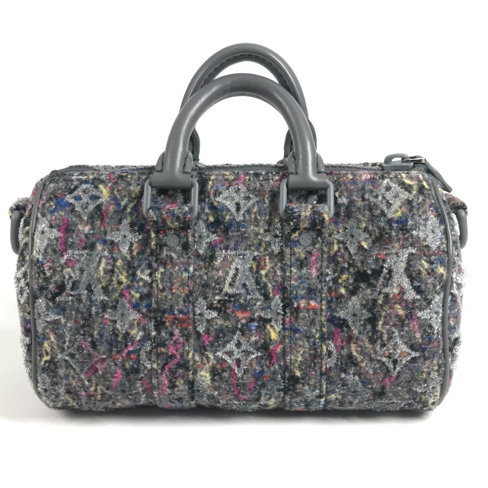 Louis Vuitton Shoulder Bag Keepall XS Tweed Gray — view 3
