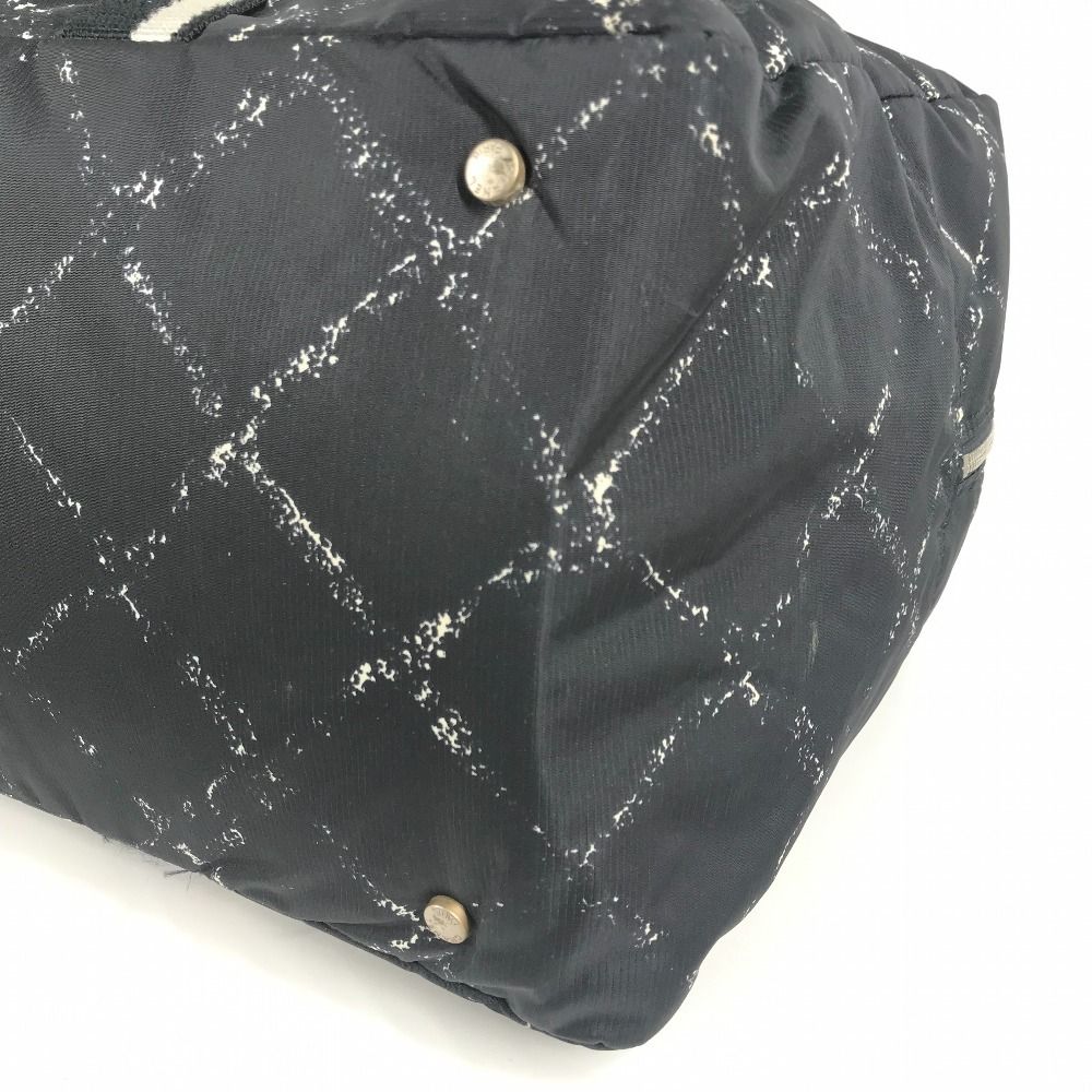 Chanel Boston Bag Nylon Black — view 6