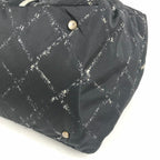 Chanel Boston Bag Nylon Black — view 6
