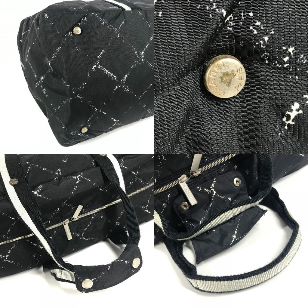 Chanel Boston Bag Nylon Black — view 7