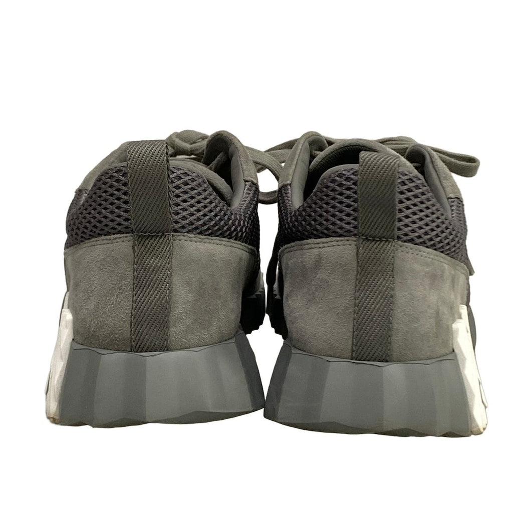 Hermes Sneakers 40 Bouncing Gray White Mesh Graphic Chevre Velour — view 6