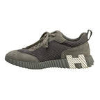 Hermes Sneakers 40 Bouncing Gray White Mesh Graphic Chevre Velour