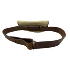 Dior Waist Pouch Saddle Bag Ivory Dark Brown Leather — view 3