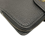 Gucci Bifold Wallet Bamboo Double Compact Black Leather — view 7