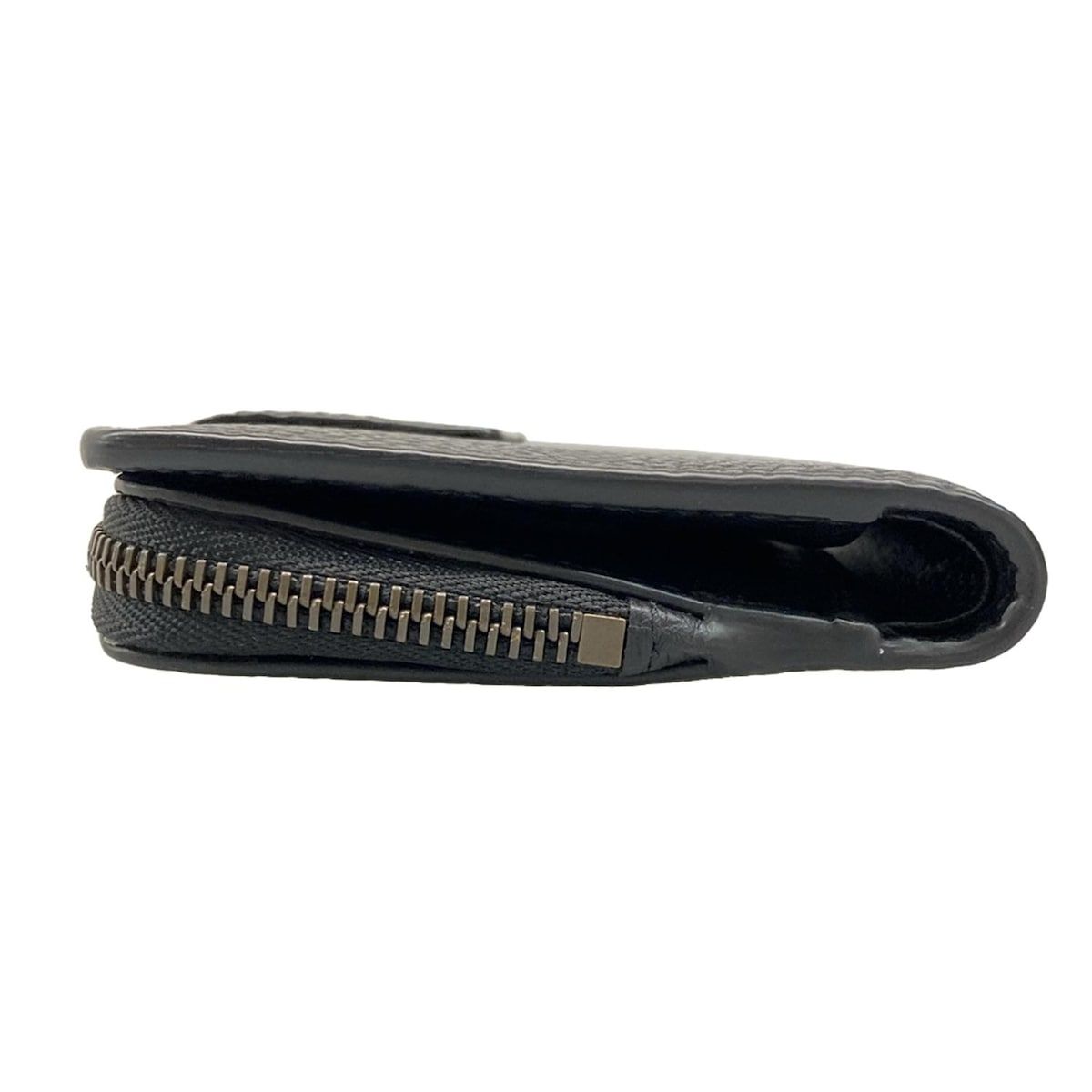 Gucci Bifold Wallet Bamboo Double Compact Black Leather — view 9