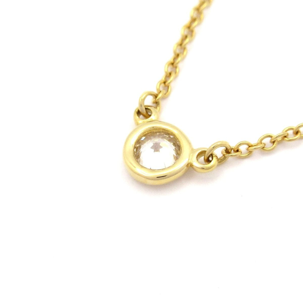 Tiffany & Co Necklace by the Yard 18k Yellow Gold Diamond 0.15 Carat — view 3