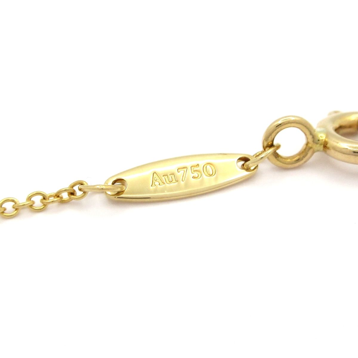 Tiffany & Co Necklace by the Yard 18k Yellow Gold Diamond 0.15 Carat — view 6