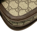 Gucci Waist Pouch Interlocking GG Plus Supreme Dark Brown Beige Leather — view 6