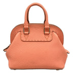 Fendi Handbag Mini Adeleselleria Pink Beige Leather