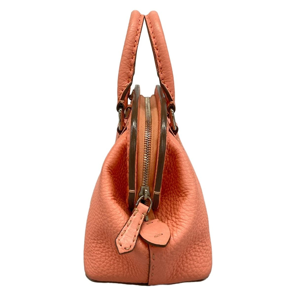 Fendi Handbag Mini Adeleselleria Pink Beige Leather — view 2