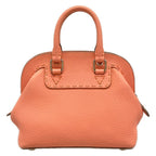 Fendi Handbag Mini Adeleselleria Pink Beige Leather — view 3