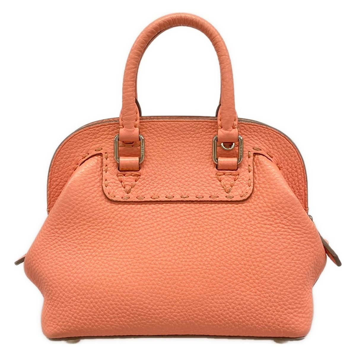 Fendi Handbag Mini Adeleselleria Pink Beige Leather — view 3