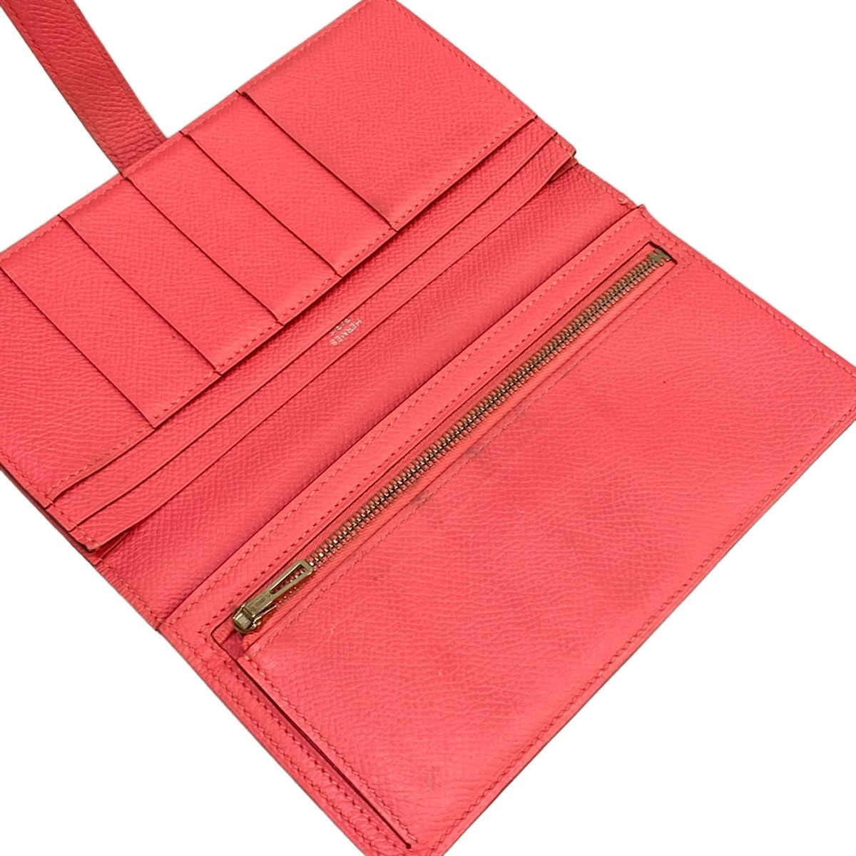 Hermes Wallet Bearn Souffle Pink Silver — view 3
