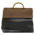 Loewe Handbag Velazquez Dark Brown Black Leather