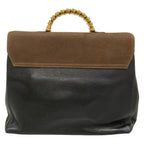 Loewe Handbag Velazquez Dark Brown Black Leather — view 3